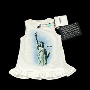 Moschino Baby Tank Swing Top with Ruffle Hem(NWT)